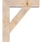 Ekena Millwork Traditional Block Smooth Bracket w/ Offset Brace, Douglas Fir, 7 1/2"W x 30"D x 34"H BKT0806X30X34TRA05SDF - alternate 4
